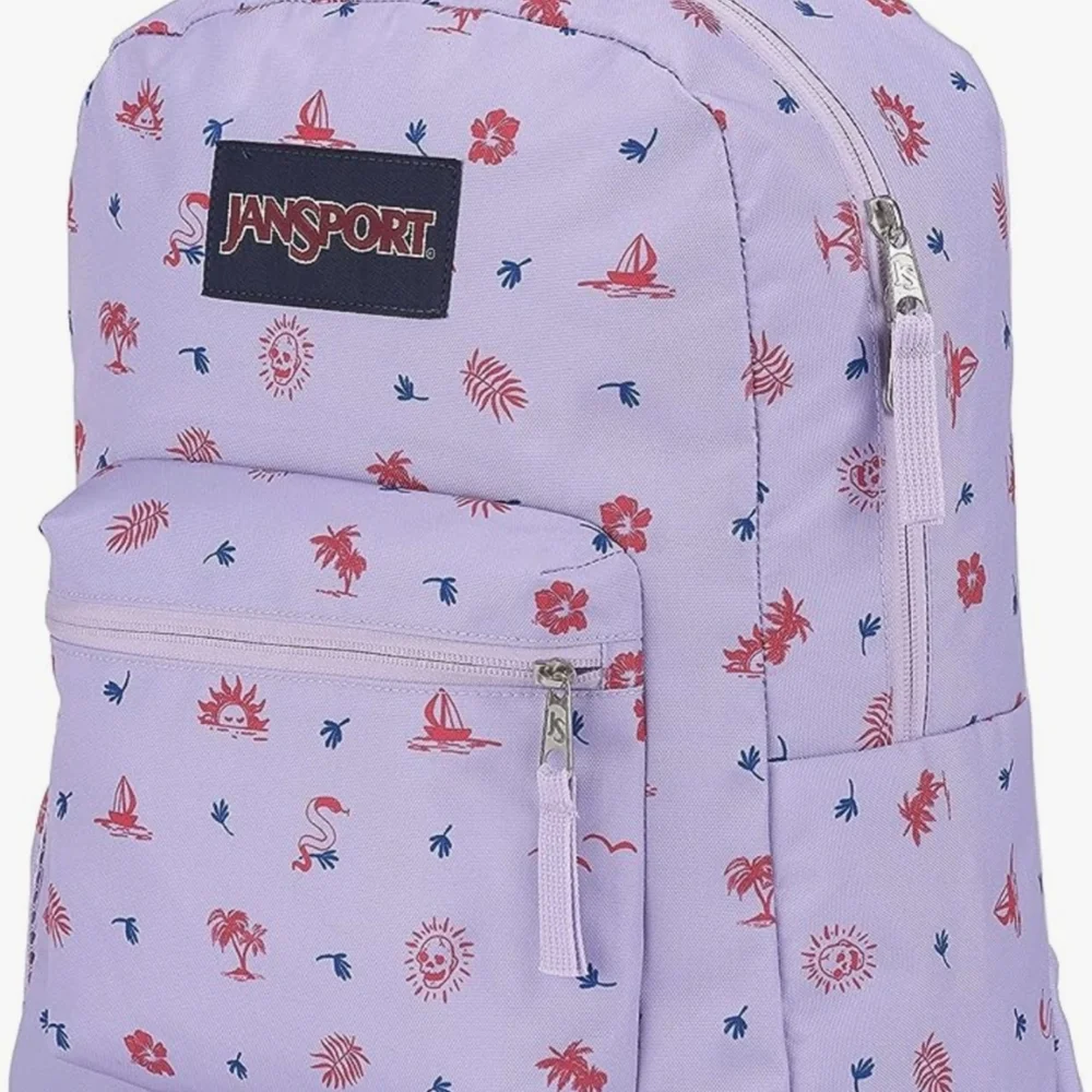 JanSport Cross Town Backpack Lagoon Luau NWT in Original Packaging - Picture 3 of 9